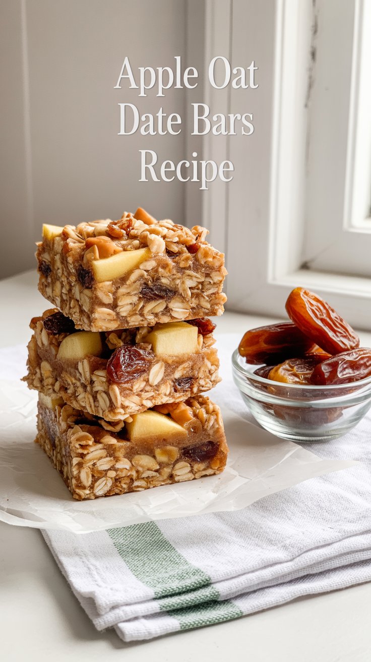 Apple Oat Date Bars Recipe