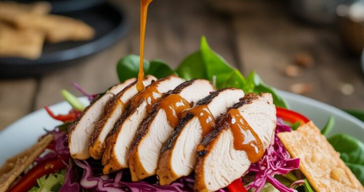 Asian Sesame Chicken Salad Recipe (Fresh, Crunchy, High-Protein)