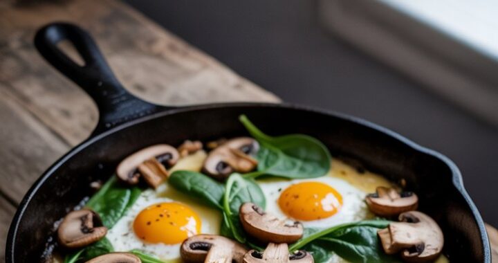 Baked Eggs with Sautéed Mushrooms – Elegant Brunch Favorite