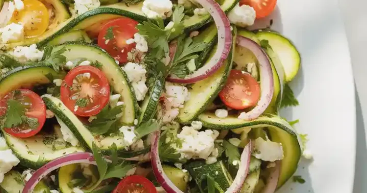 Greek Zucchini Salad Recipe: A Crisp, Fresh Twist on Mediterranean Flavor