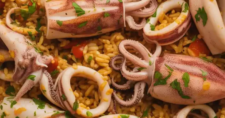 Leah Itsines’ One-Pot Squid and Rice Recipe