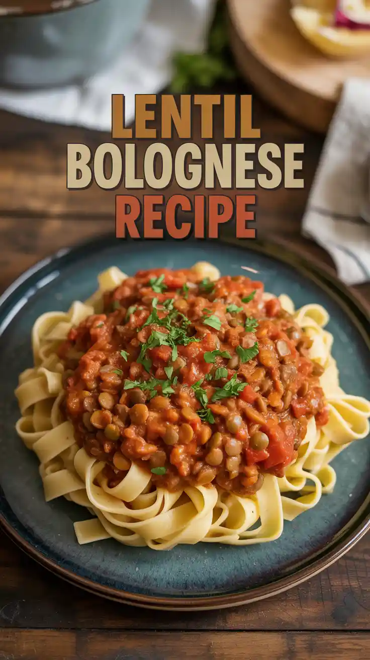 Lentil Bolognese Recipe