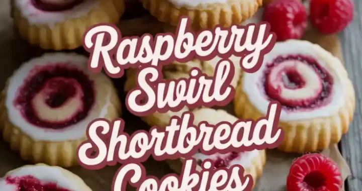 Raspberry Swirl Shortbread Cookies (Slice and Bake!)