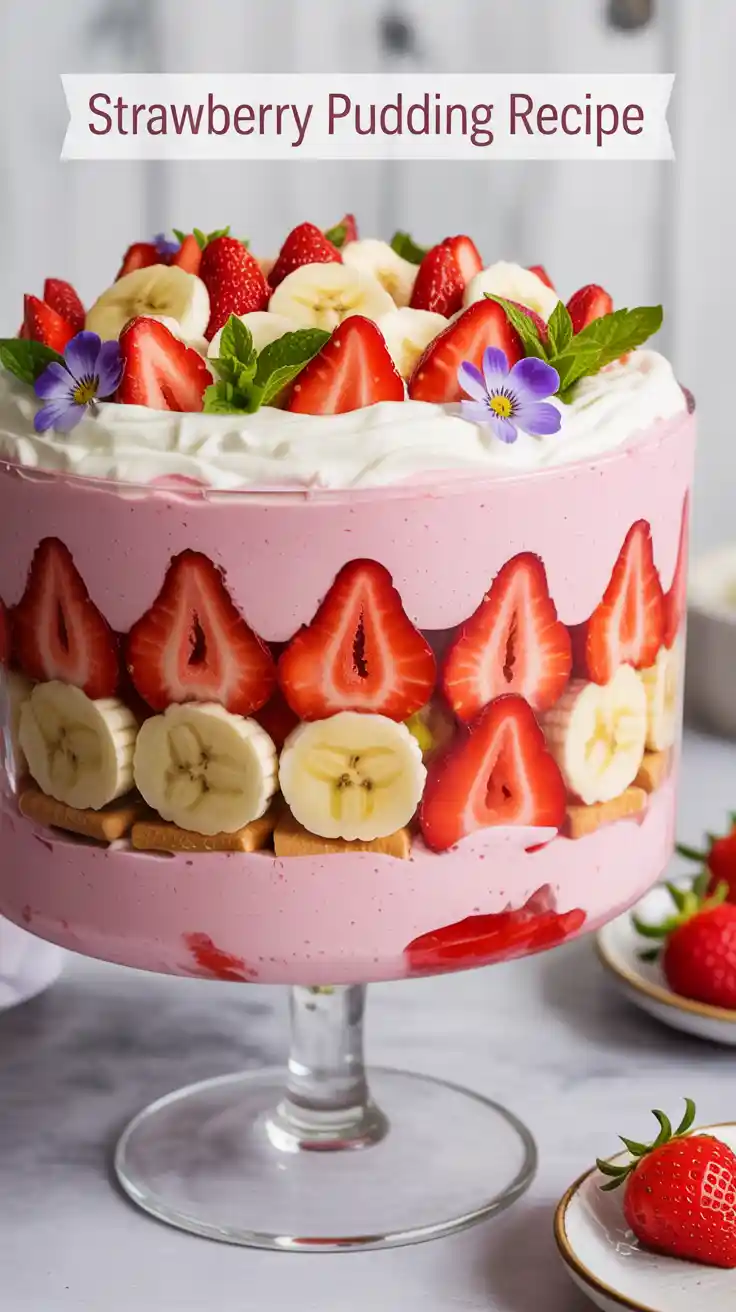 Strawberry Pudding Recipe