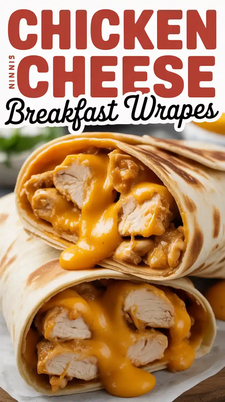 Chicken and Cheese Breakfast Wrap