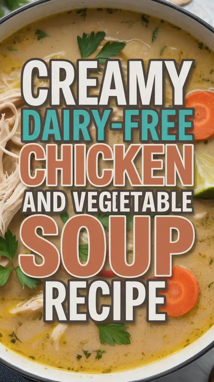 Creamy Dairy-Free Chicken and Vegetable Soup Recipe
