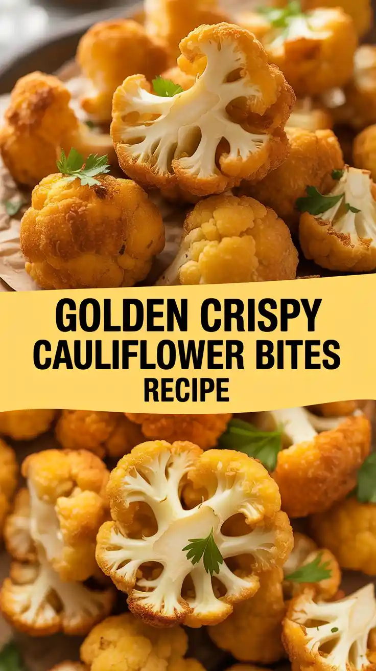 Golden Crispy Cauliflower Bites Recipe