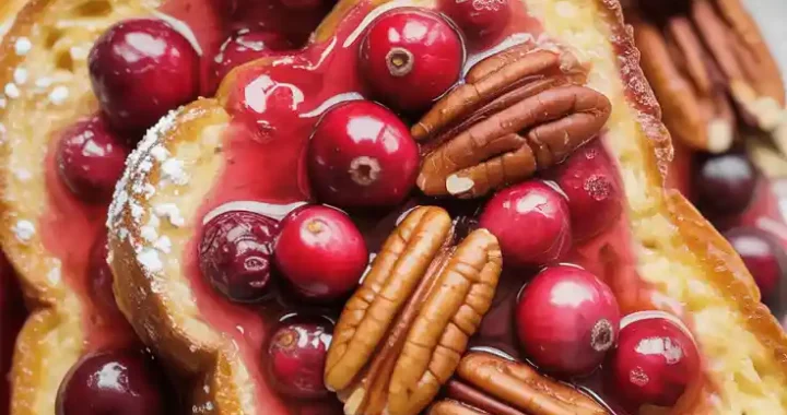 Overnight French Toast with Cranberries and Pecans