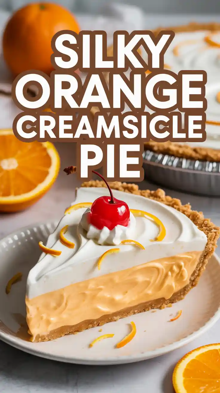 Silky Orange Creamsicle Pie