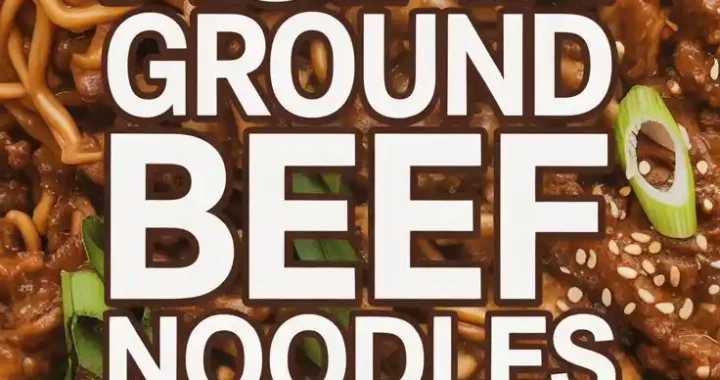 Asian Ground Beef Noodles Recipe