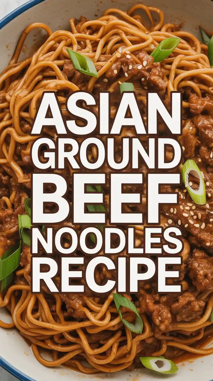 Asian Ground Beef Noodles Recipe