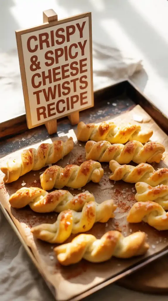 Crispy and Spicy Cheese Twists Recipe