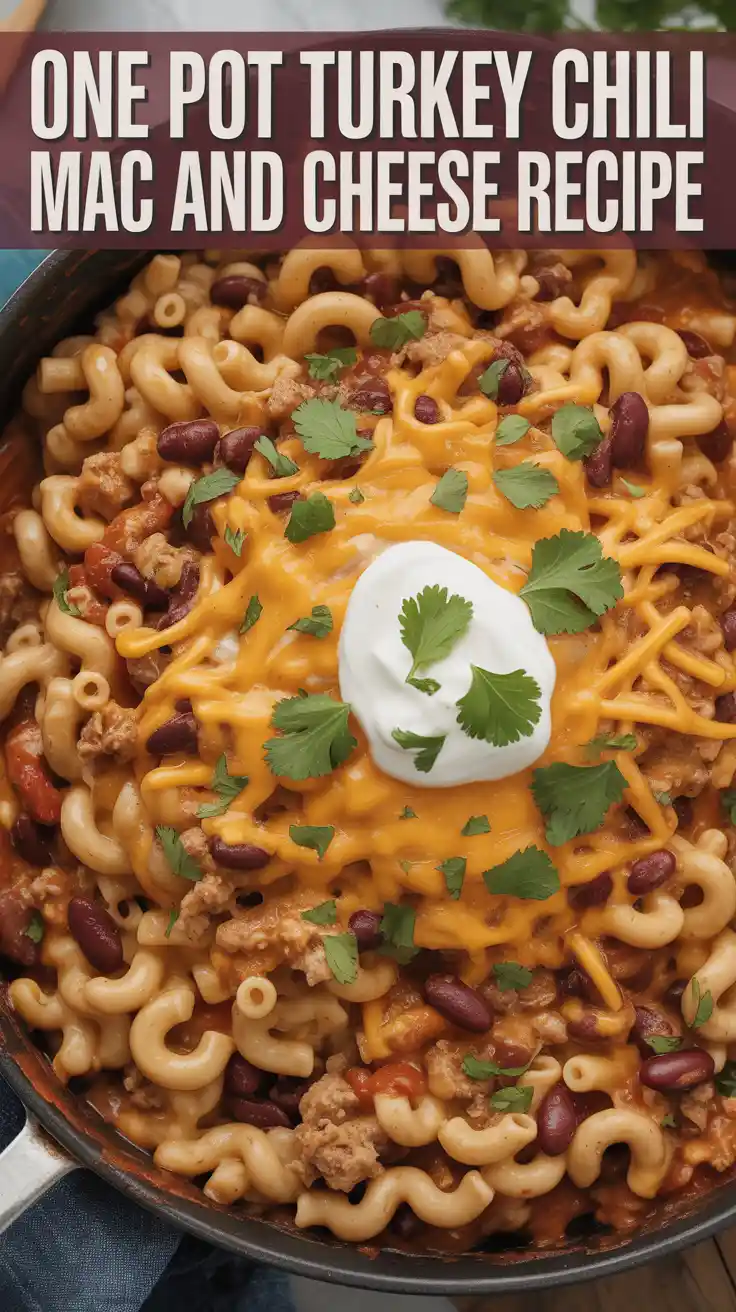 One Pot Turkey Chili Mac and Cheese Recipe