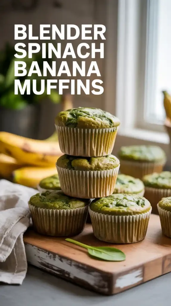 Sweet Spinach Muffins with Banana Recipe