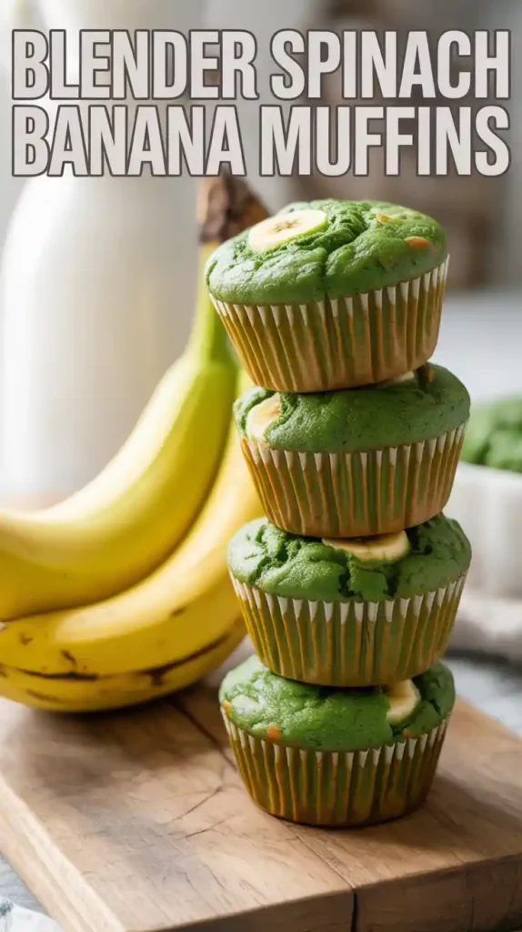 Sweet Spinach Muffins with Banana Recipe