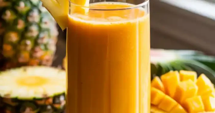 Tropical Paradise Breakfast Smoothie Recipe 🌴🥭🥥