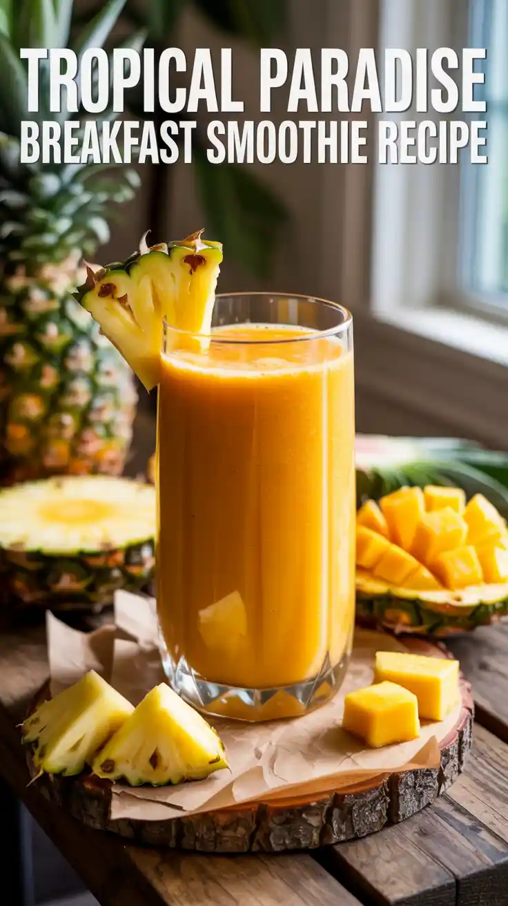 Tropical Paradise Breakfast Smoothie Recipe
