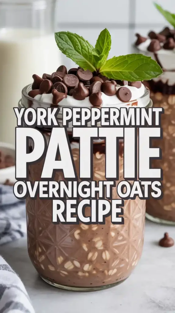 York Peppermint Pattie-Inspired Overnight Oats Recipe