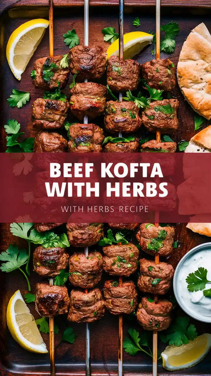Beef Kofta Kebabs with Herbs Recipe