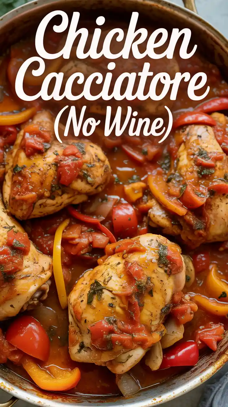 Chicken Cacciatore (made without wine) Recipe