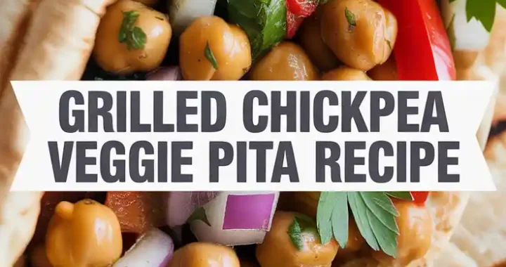Grilled Chickpea Veggie Pita Recipe