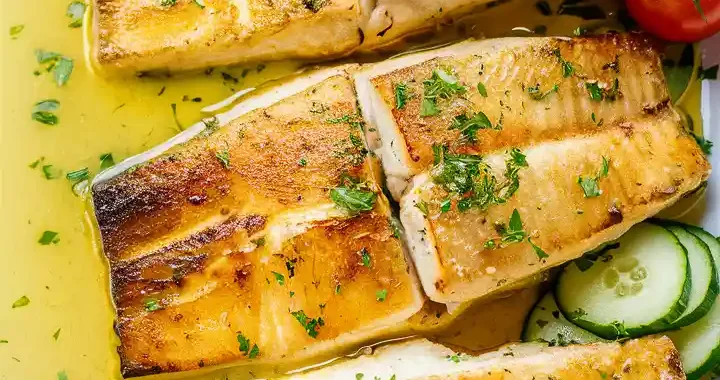 Grilled Fish with Lemon Butter Sauce Recipe