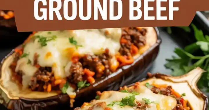 🥘 Stuffed Eggplant with Ground Beef Recipe