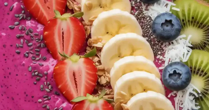 🥥 Dragon Fruit Smoothie Bowl Recipe