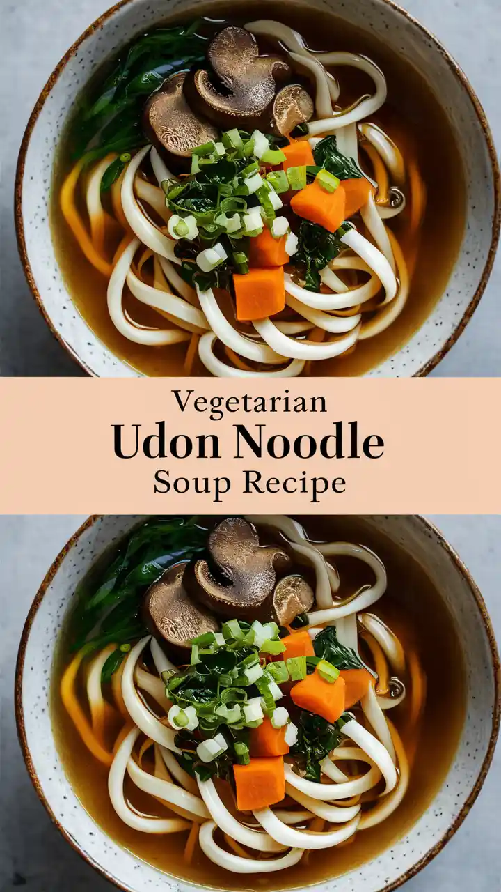 Vegetarian Udon Noodle Soup